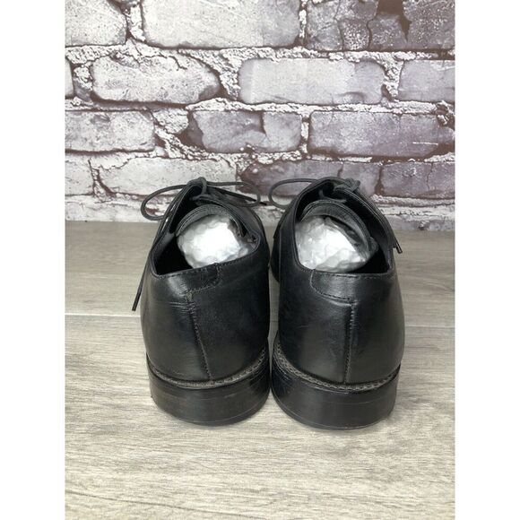 ANTHONY VEER Essentials Black Leather Goodyear Oxfords Cap Toe Shoes Men Sz 10M main image 13